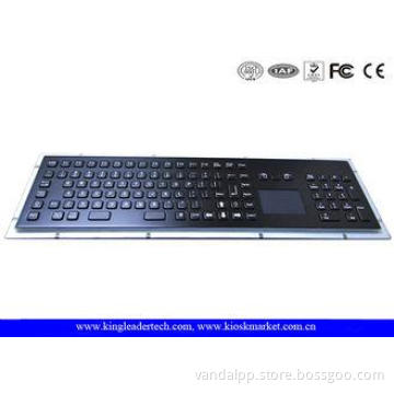 Stainless Steel Industrial Keyboard With Touchpad IP65 Liqu